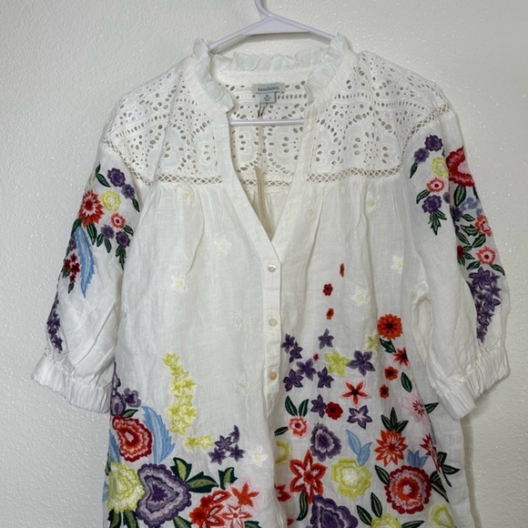 Sundance Terrace Vines Blouse XL - Picture 2 of 5